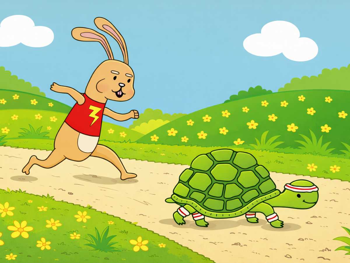 Fabula Corta La Liebre Y La Tortuga