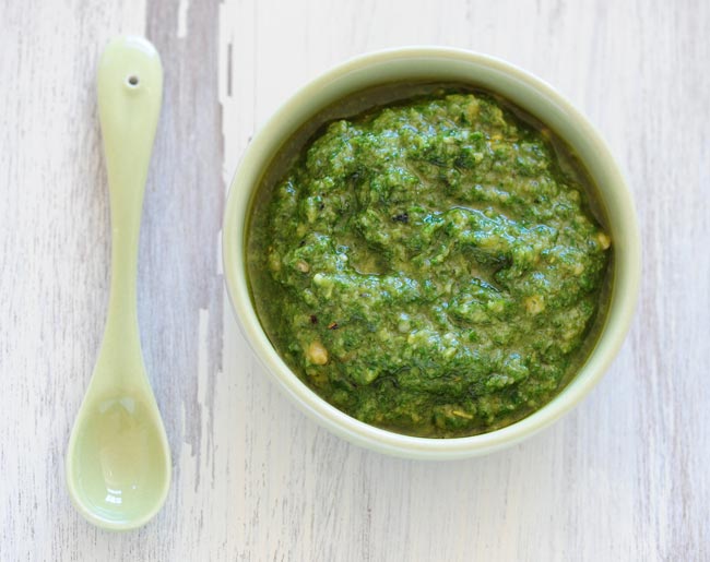 Salsa Pesto Receta