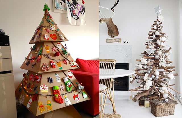 árboles de Navidad reciclados