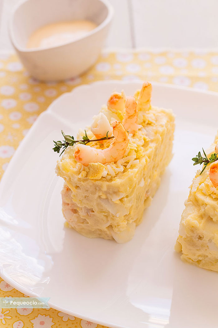 Receta Ensaladilla Gambas