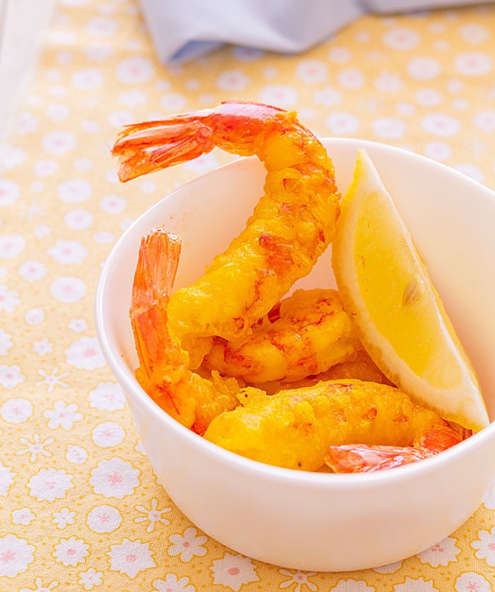 Receta Gambas Gabardina