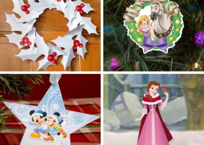 Recortables De Navidad De Disney