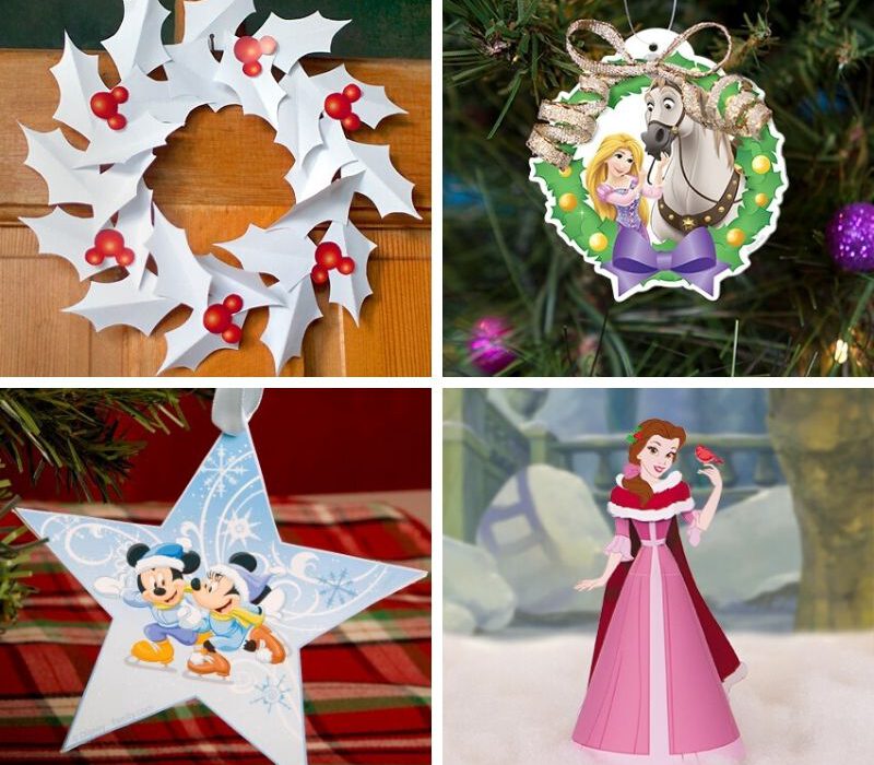 Recortables de Navidad de Disney