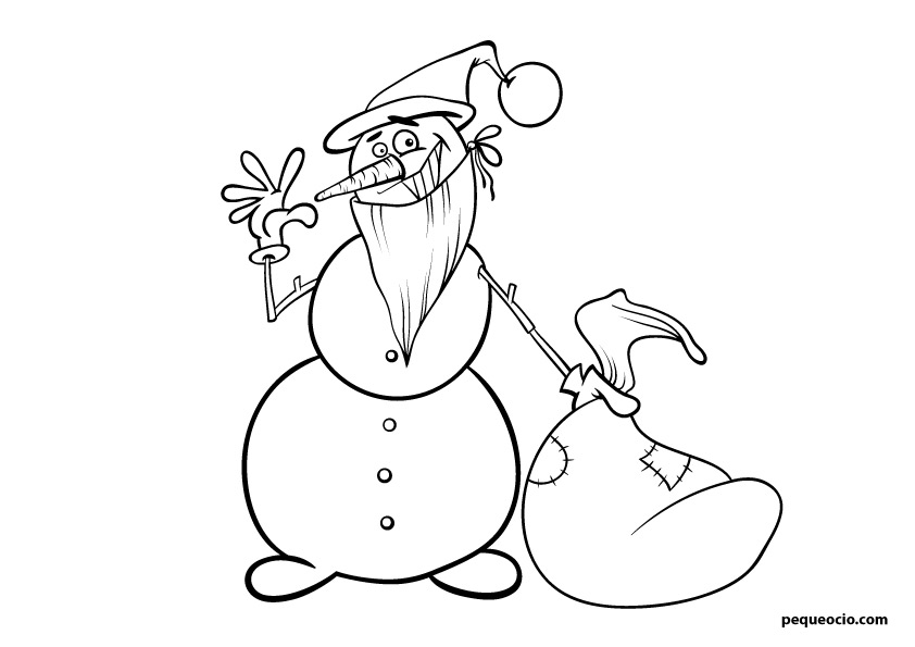 50 dibujos navideños para colorear (dibujos de Navidad fáciles para pintar)  - Pequeocio