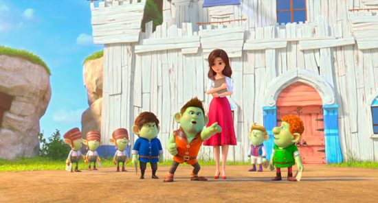 cine zapatos rojos y los siete trolls