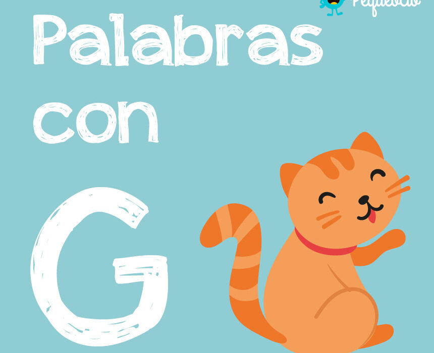 200 ejemplos de palabras con G - Pequeocio