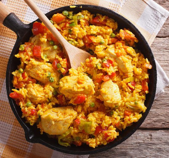 Cómo hacer arroz con pollo