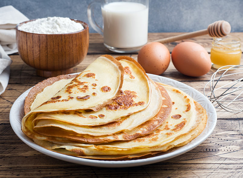 Receta de crepes o panqueques. Receta fácil y casera