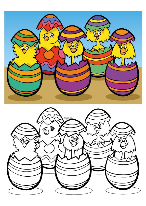 Huevos De Pascua Para Colorear