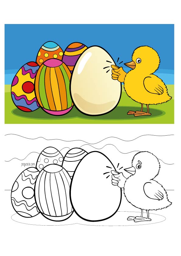 Dibujos de Pascua para colorear