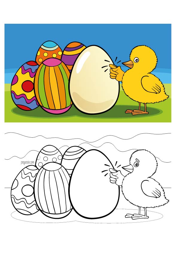 Dibujos De Pascua Para Colorear