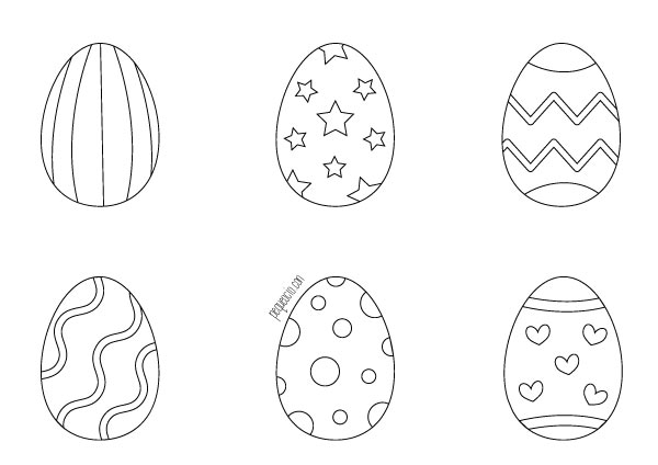 Dibujos de huevos de Pascua
