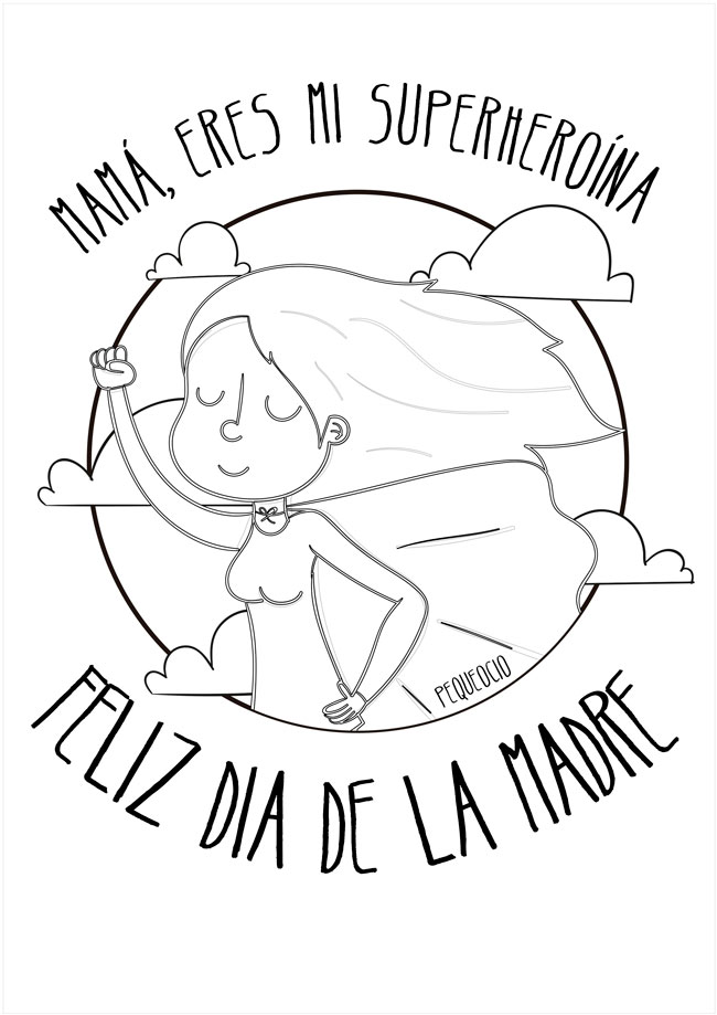 Dibujos Para Colorear Del Día De La Madre