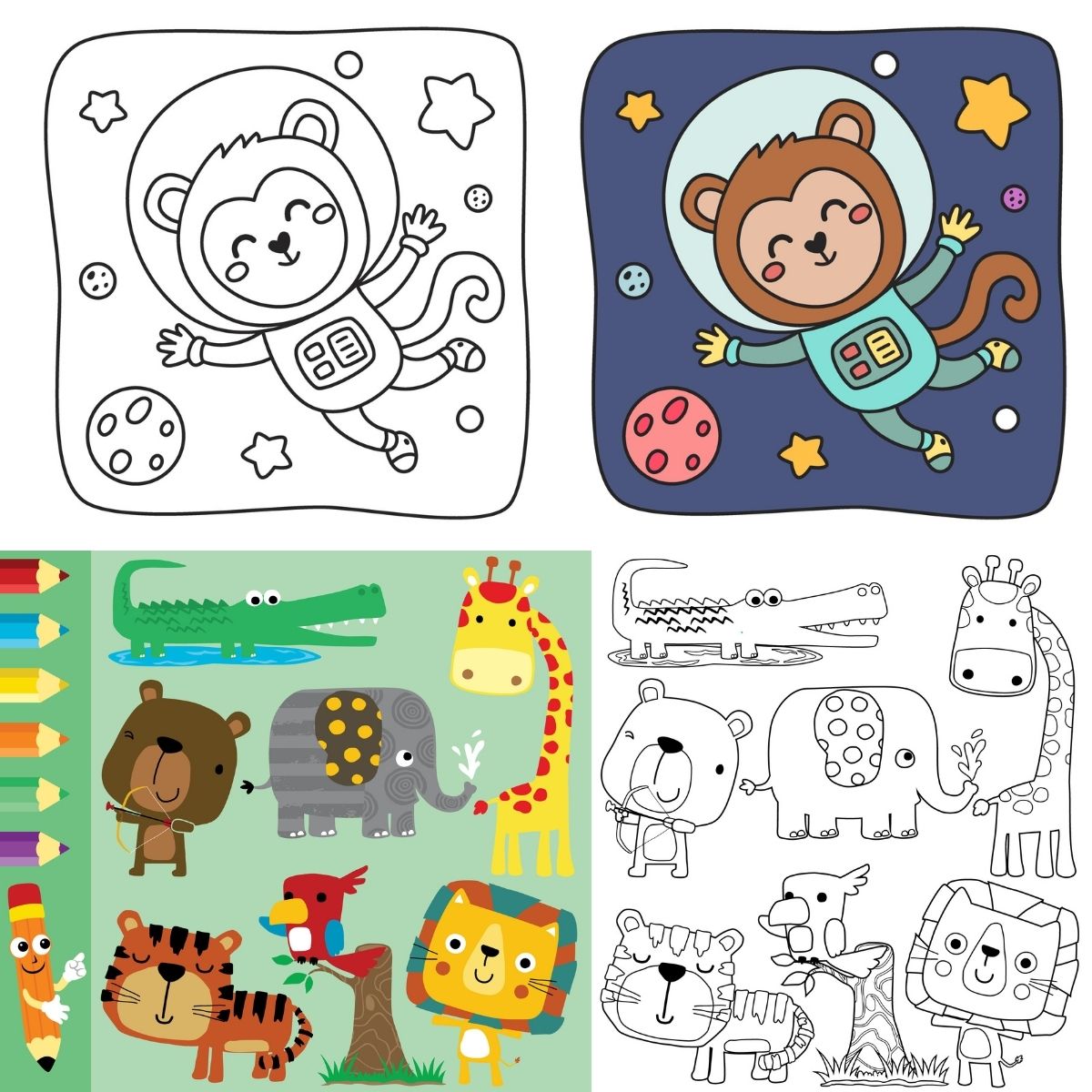 dibujos grandes para colorear preescolar  Búsqueda de Google  Dibujos para  colorear Dibujos Dibujos de animales