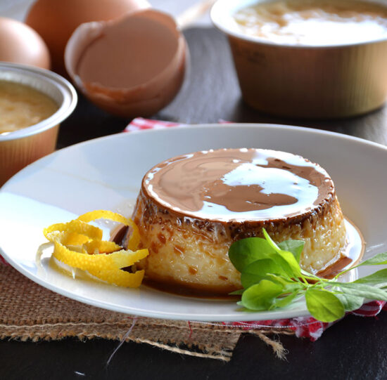 Hacer flan de huevo
