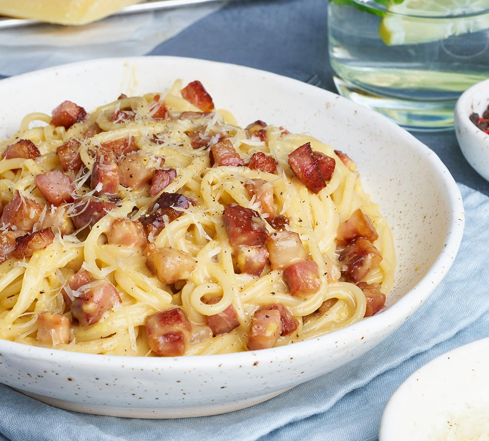 Álbumes 103+ Foto Macarrones A La Carbonara Con Nata Y Bacon Receta Lleno