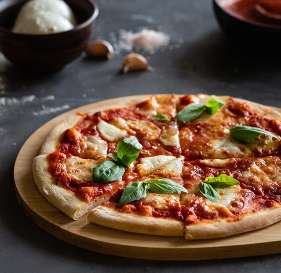 pizza margarita receta