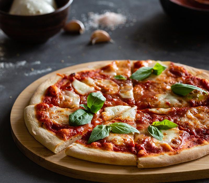 pizza margarita receta