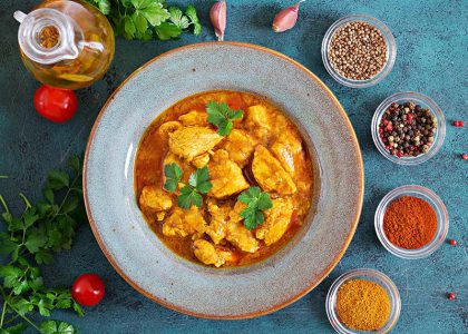 Pollo al curry receta