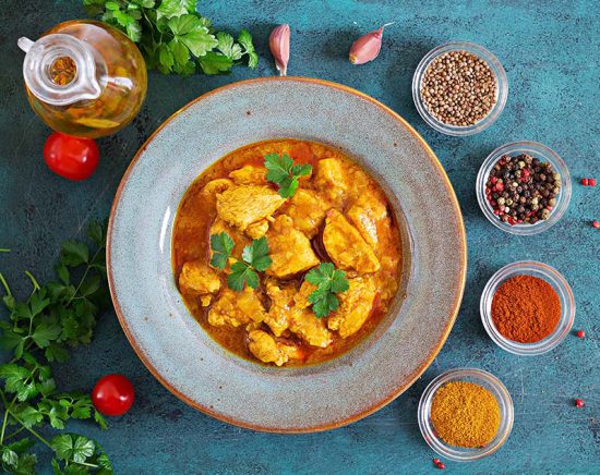 Pollo al curry receta
