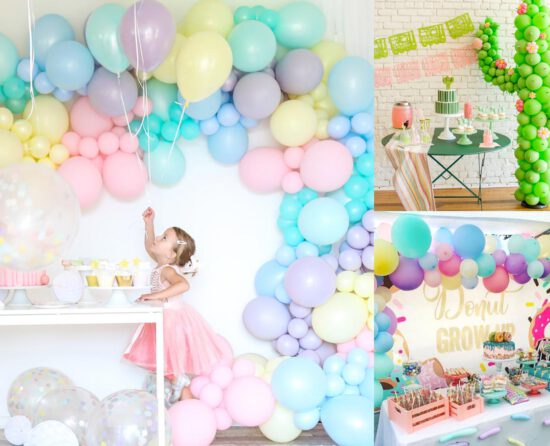 decoración con globos de fiestas