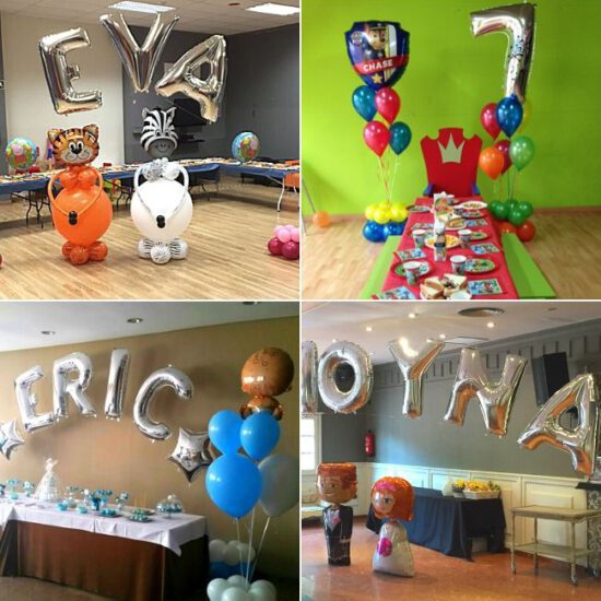 Decoracion Con Globos De Numeros Y Letras