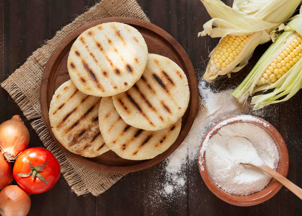 arepas colombianas receta