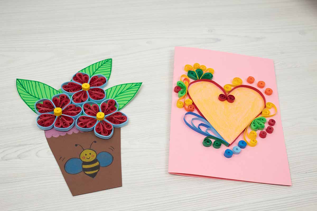 Tarjetas Quilling Fáciles