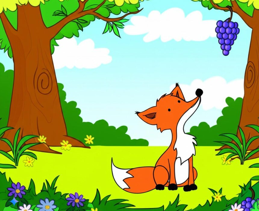 fábula infantil La Zorra y las Uvas