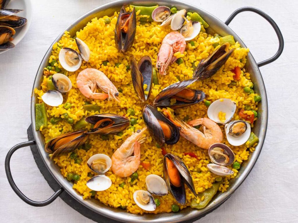Paella de marisco receta fácil