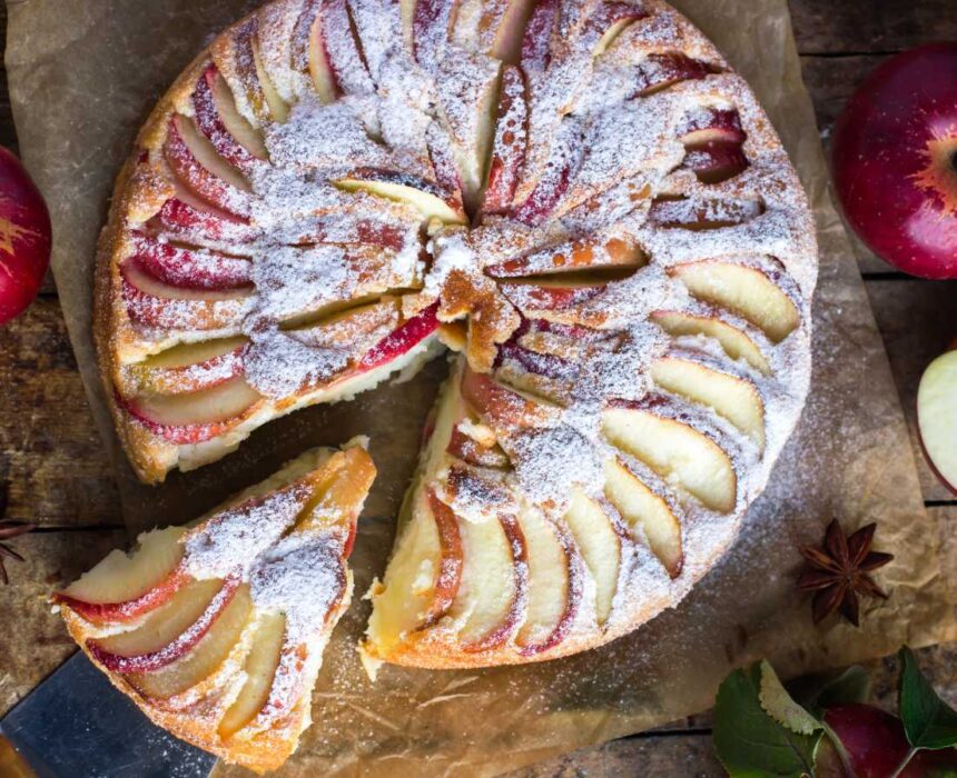 Receta de bizcocho de manzana