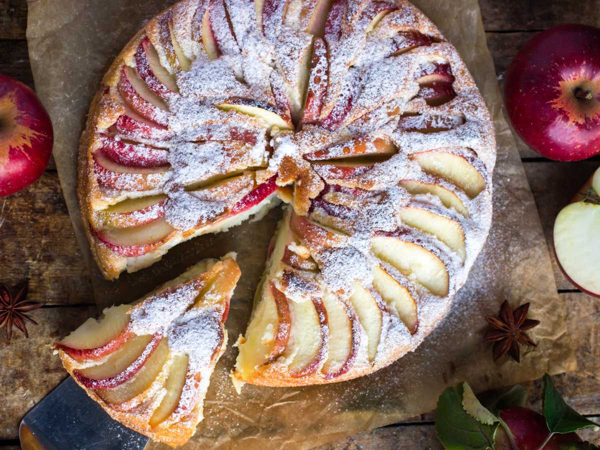 Receta de bizcocho de manzana