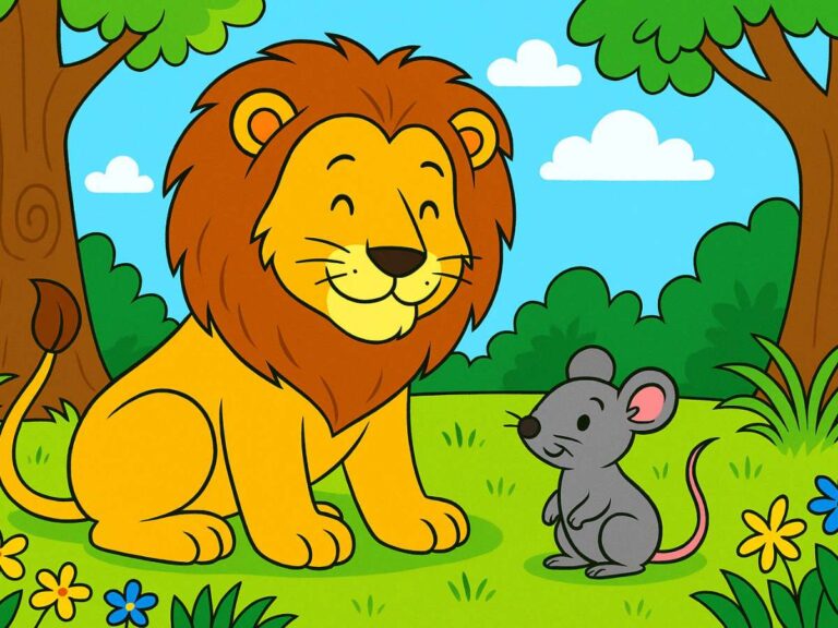 el león y el ratón fábula