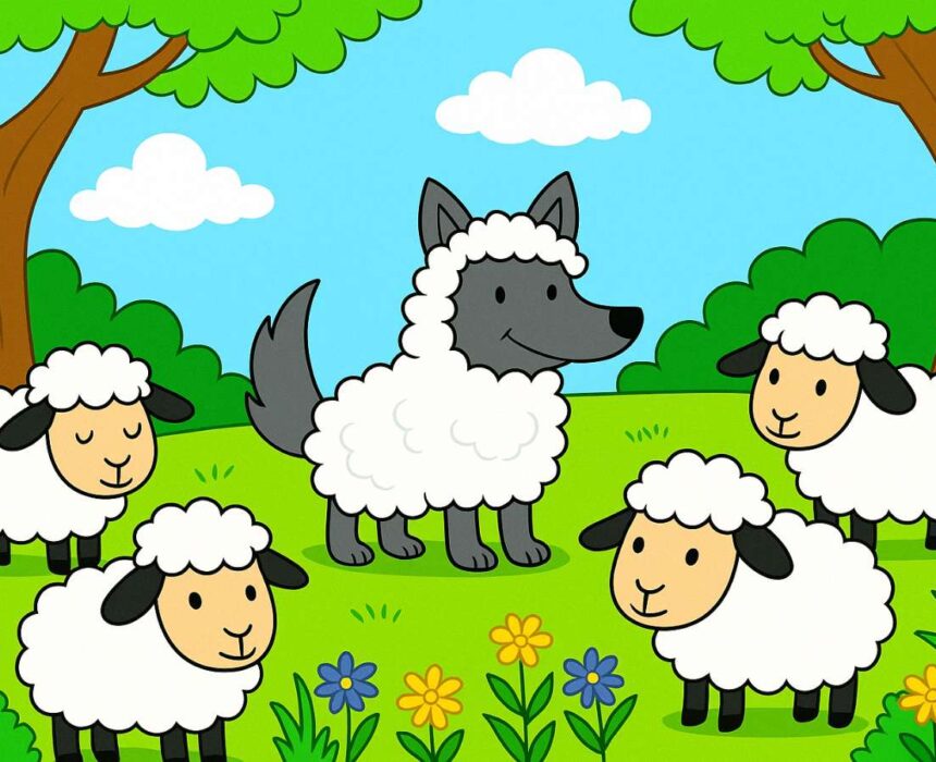 el lobo con piel de oveja - fabula Esopo