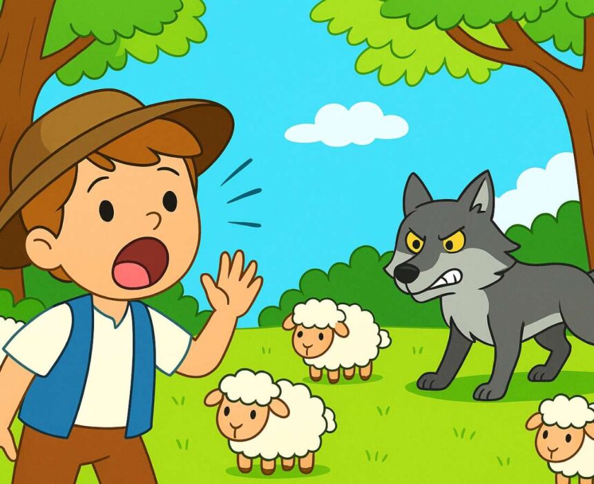 El pastor y el lobo fabula corta Esopo