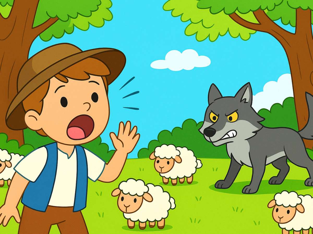 El Pastor Y El Lobo Fabula Corta Esopo