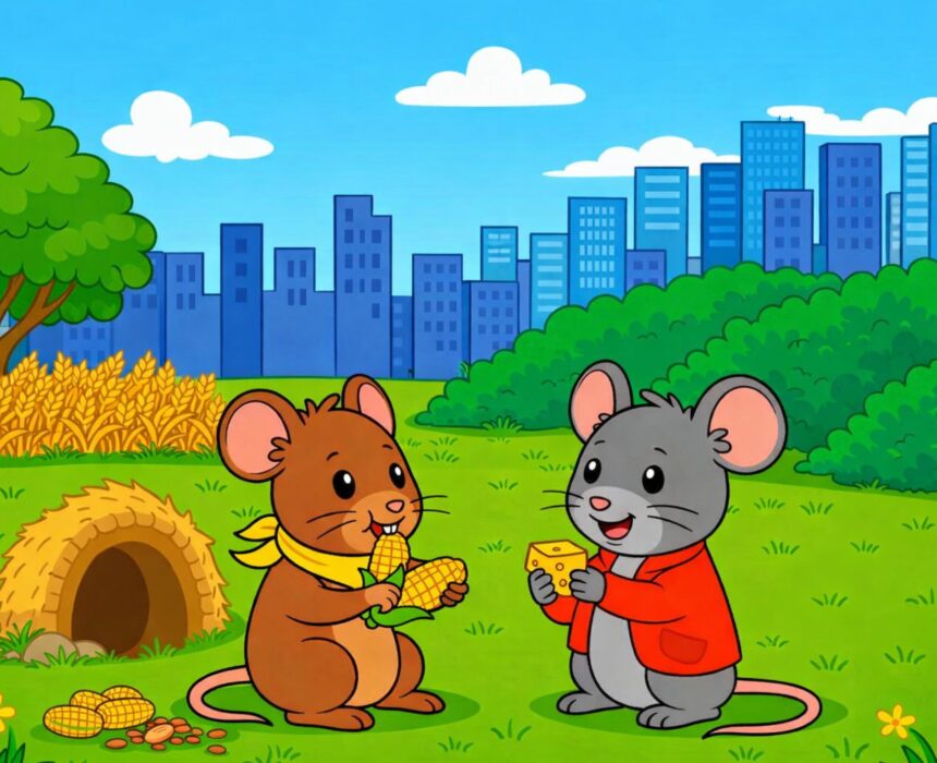 el ratón de campo y el ratón de ciudad fábula