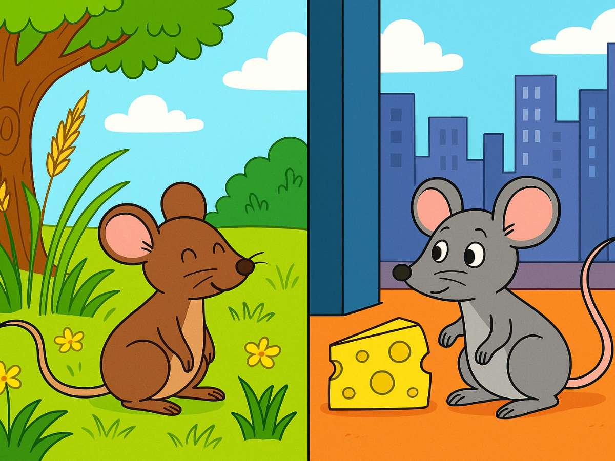 El Ratón De Campo Y El Ratón De Ciudad - Fabula Corta