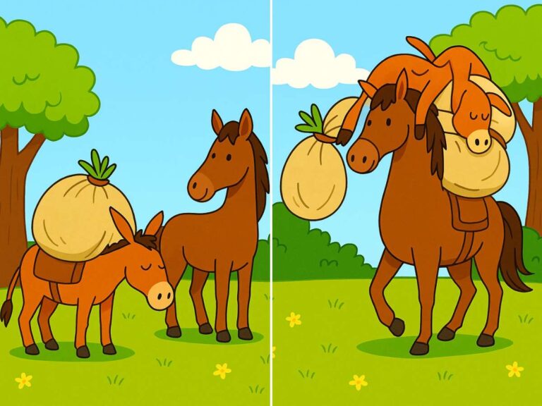fabula el asno y el caballo