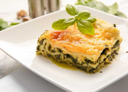 Lasaña De Verduras Con Espinacas