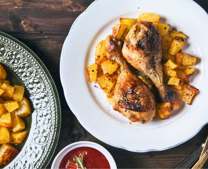 Cómo hacer muslos de pollo al horno