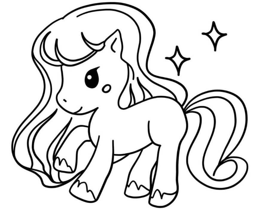dibujo para colorear de my little pony