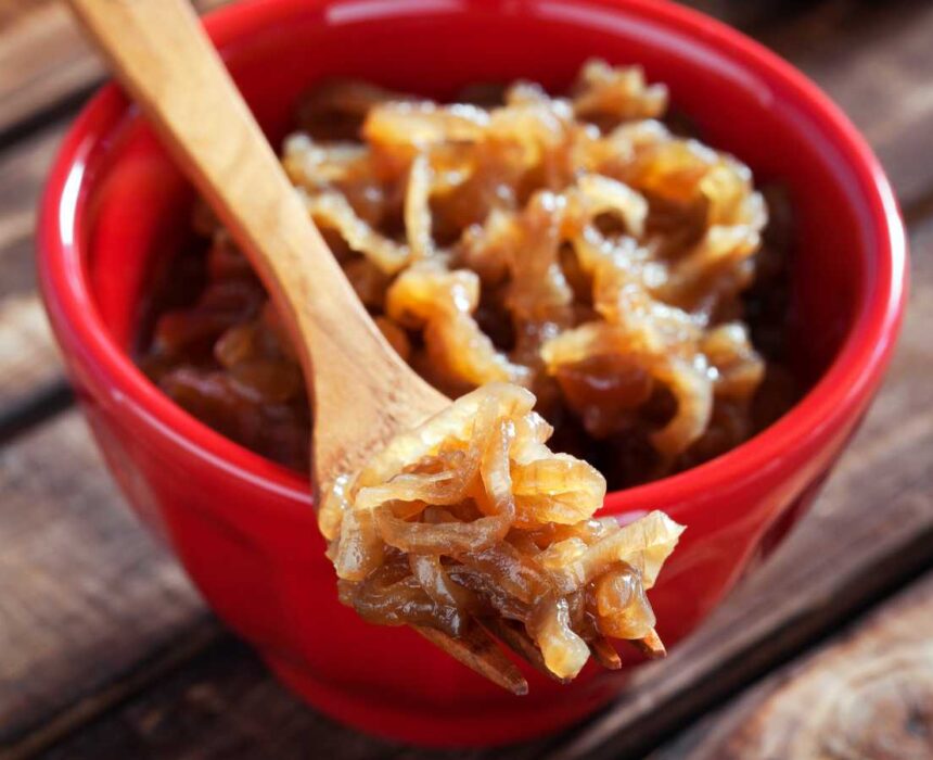 Receta fácil de cebolla caramelizada