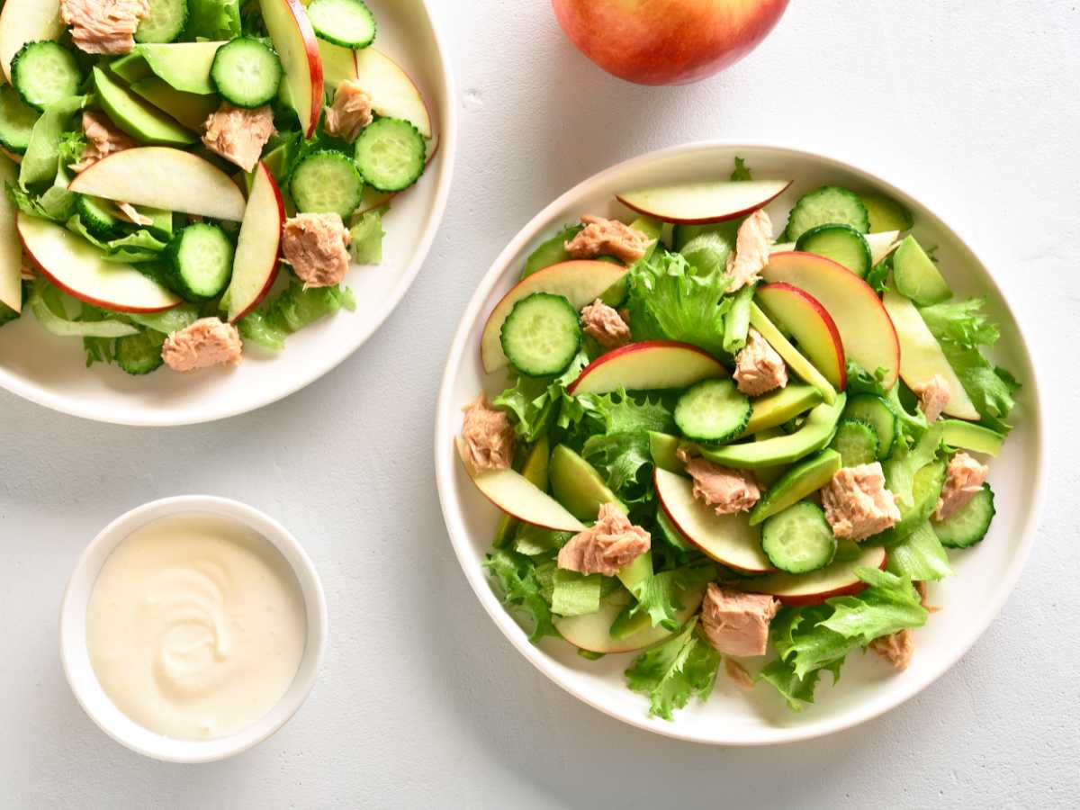 Ensaladas Con Aguacate (10 Recetas De Ensalada De Aguacate) - Pequeocio Ensalada De Aguacate Con Atún Y Manzana