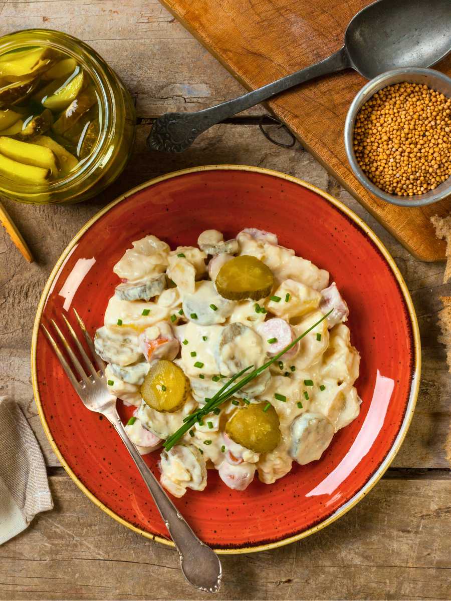 Ensalada Alemana De Patata (Kartoffelsalat) - Pequeocio Ensalada Alemana Kartoffelsalat