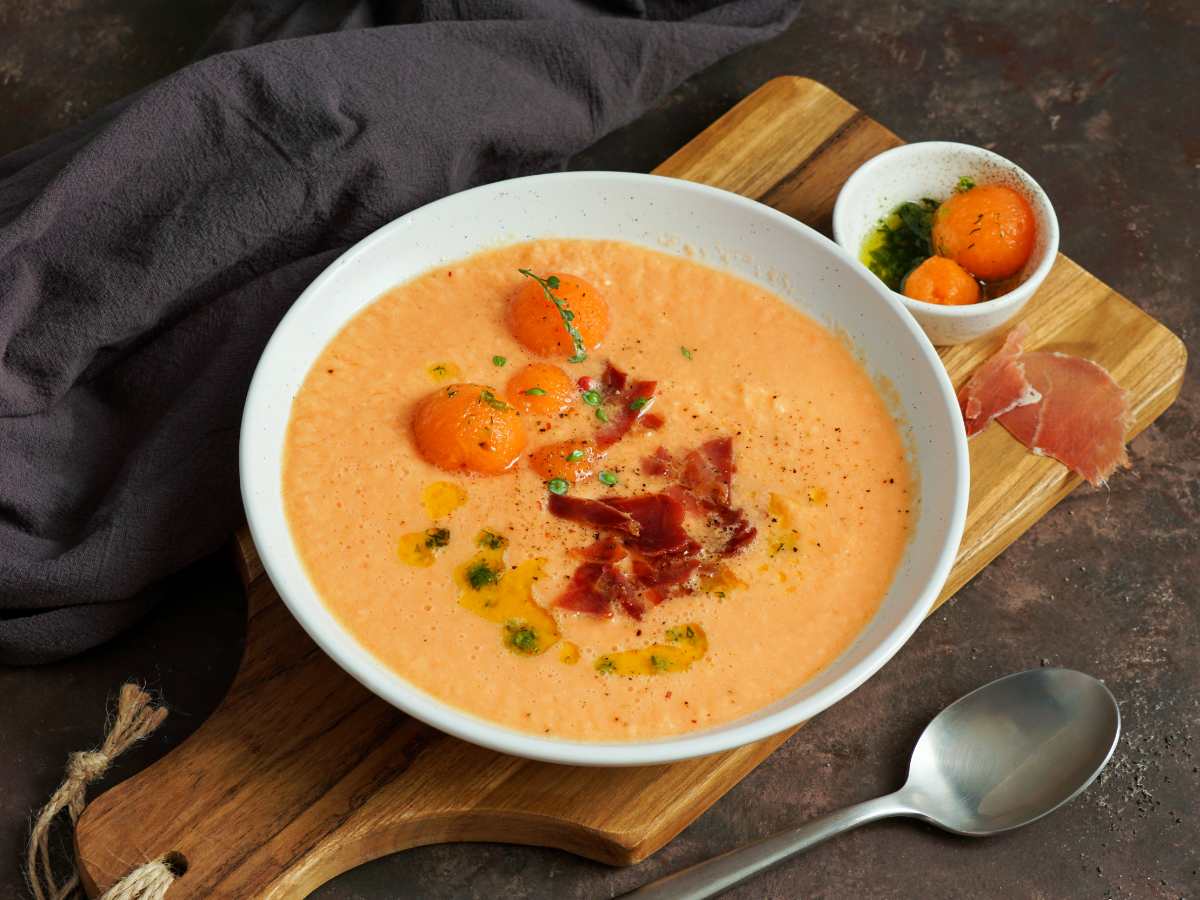 Cómo hacer gazpacho de melón