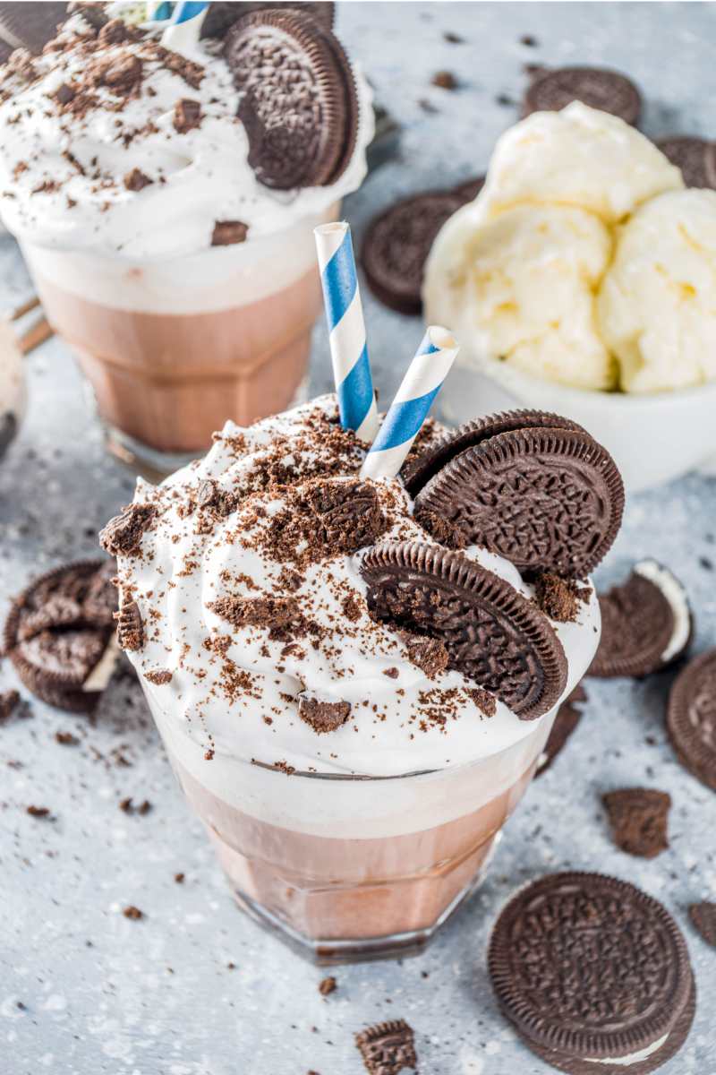 Batido De Chocolate Con Helado