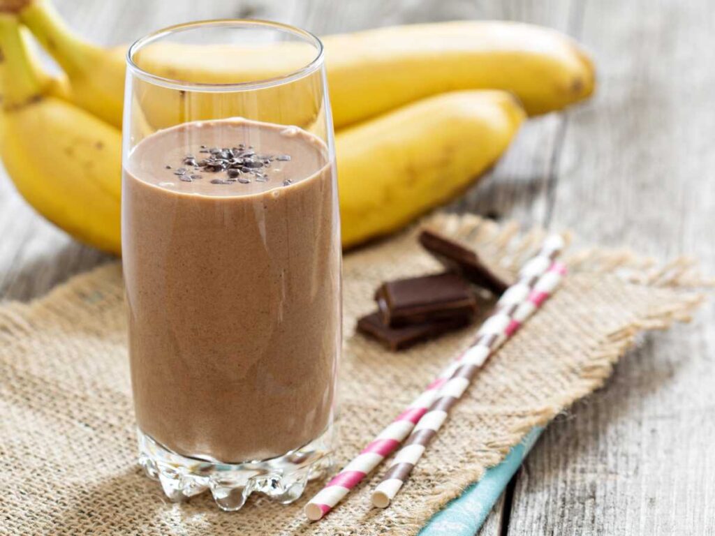 Batido De Plátano Y Chocolate