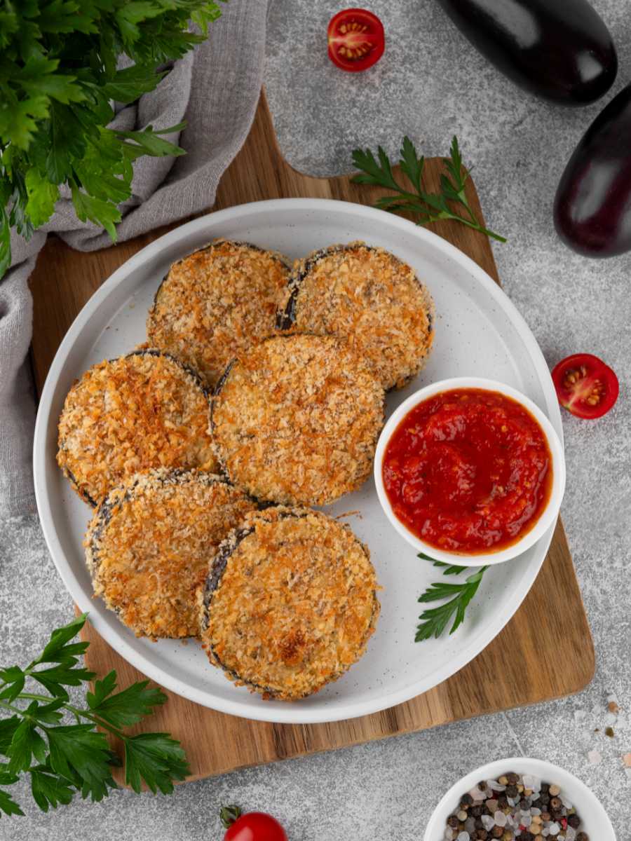 Berenjenas Rebozadas (Fritas O Al Horno) - Pequeocio Berenjenas Fritas Rebozadas