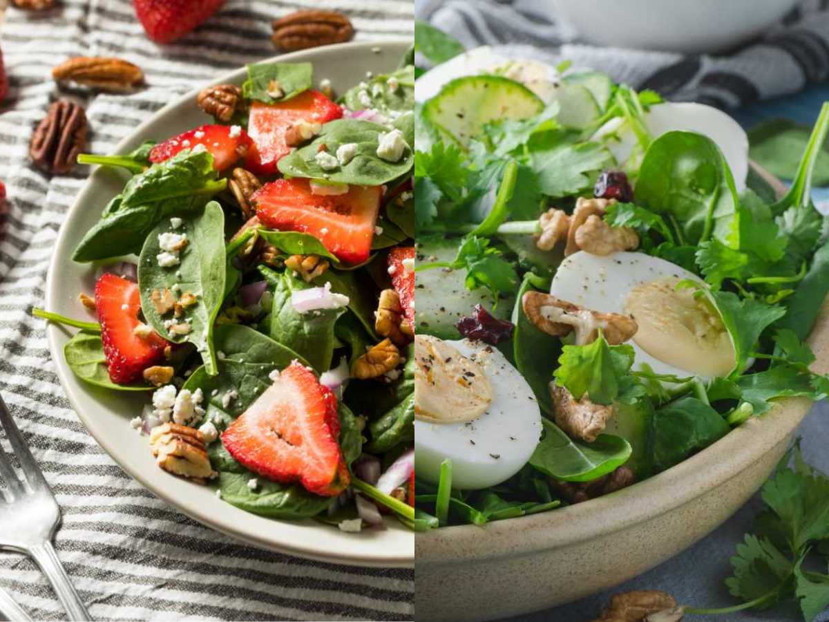 Recetas de ensalada de espinacas